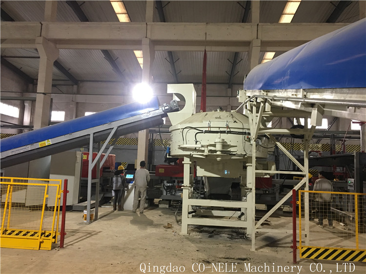 CO-NELE vertical planetary mixer for prefabricated wall panel production line in Argentina