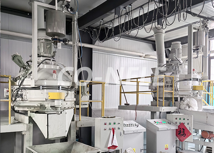 Refractory planetary mixers