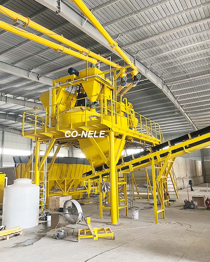 Brazilian brick factory Co-nele planetary mixer and Besser brick machine