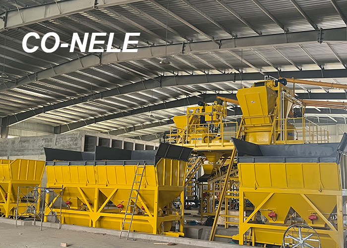Brazilian brick factory Co-nele planetary mixer and Besser brick machine