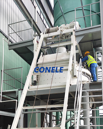 Precast Concrete Mixer for Wind Farm Foundation Production