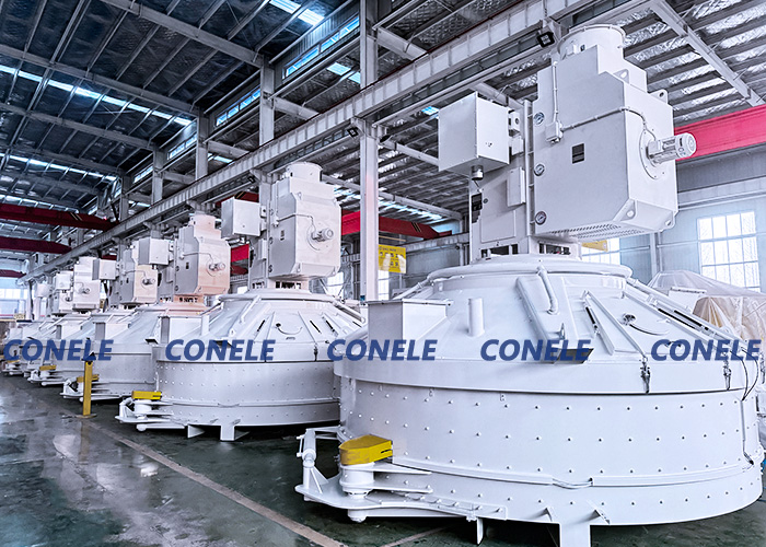 Six CMP6000 Planetary Concrete Mixers for Ceramic with 6000L