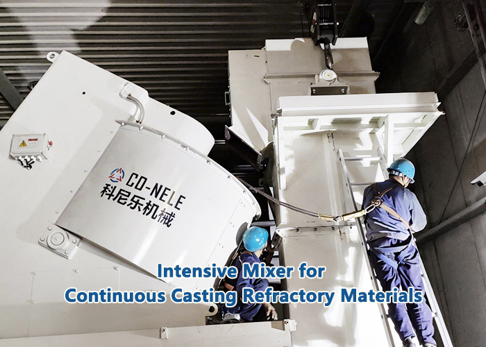 Intensive Mixer for Continuous Casting Refractory Materials