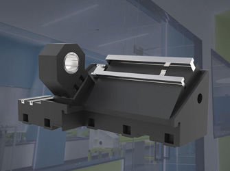 Mineral casting intensive mixer