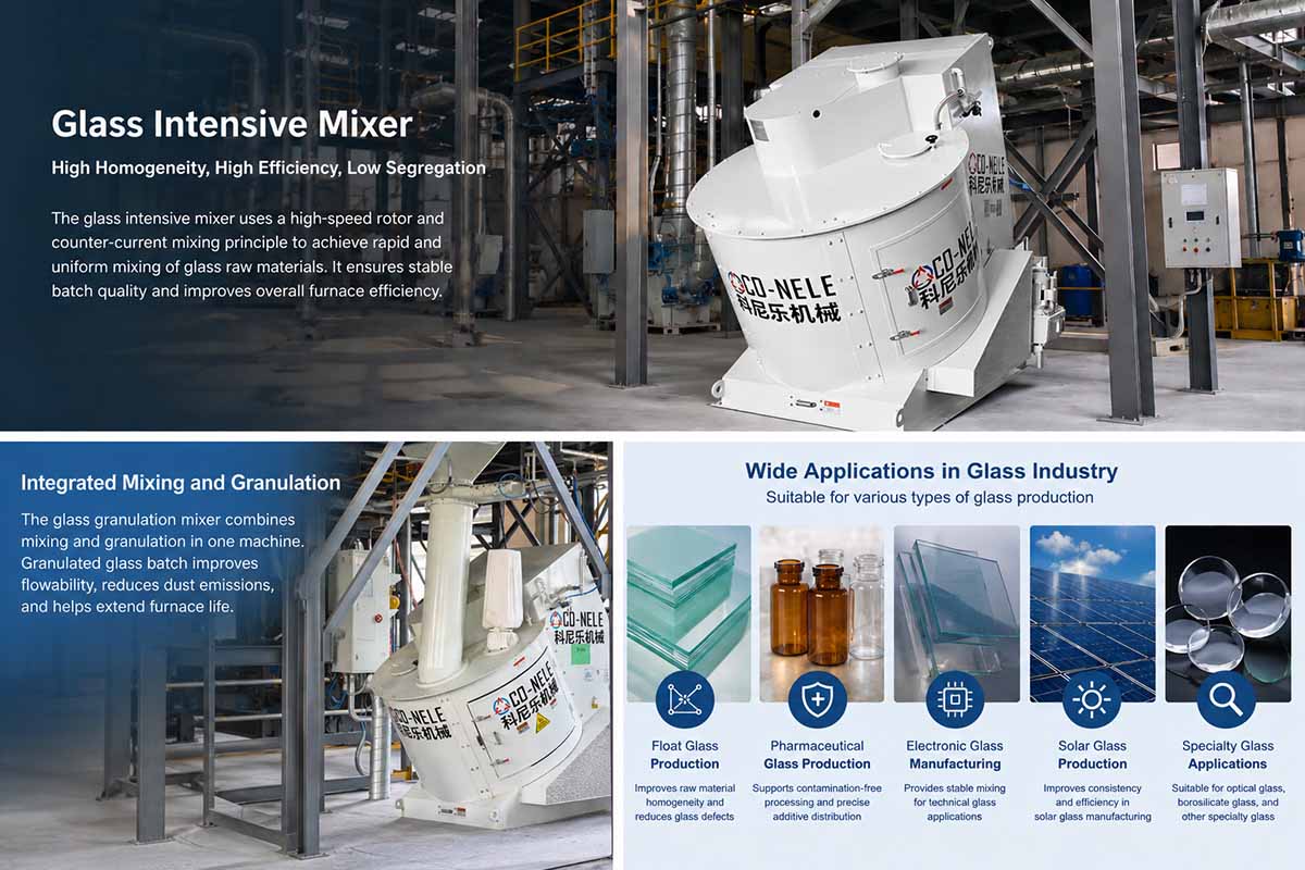 Glass Intensive Mixer Improves Glass Batch Preparation Efficiency