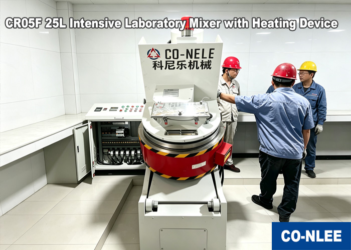CR05F 25L intensive laboratory mixer with heating system for continuous casting refractory testing