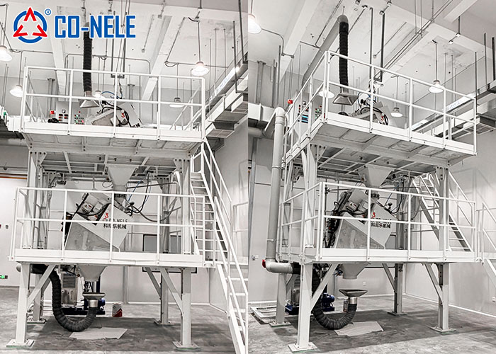Polymer Material Mixing and Granulation Production Line: Two CONELE CR05 Granulators