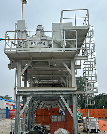 CO-NELE Five Portable UHPC Concrete Mixing Stations for Bridge Deck Paving