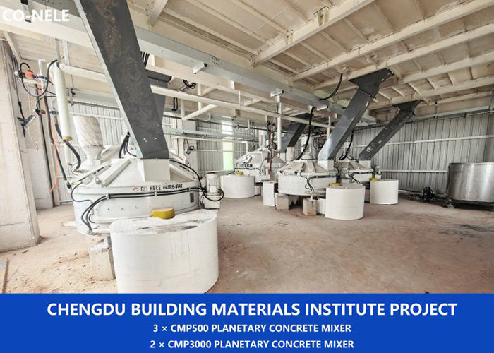 Project Implementation | CO-NELE Planetary Concrete Mixers Empower Chengdu Building Materials Research Institute Project Implementation | CO-NELE Planetary Concrete Mixers Empower Chengdu Building Materials Research Institute