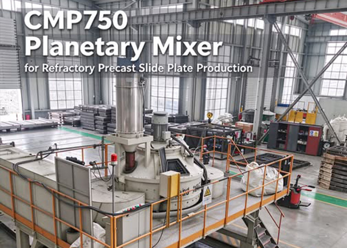 CMP750 Vertical Shaft Planetary Mixer: Specialized Mixing Equipment for Refractory Precast Slide Gates