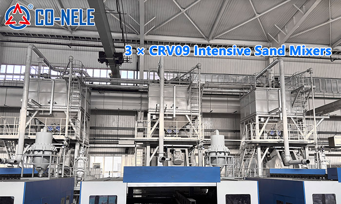 3 Units of CRV09 Intensive Mixers for 3D Sand Printing in the Foundry Industry 3 Units of CRV09 Intensive Mixers for 3D Sand Printing in the Foundry Industry